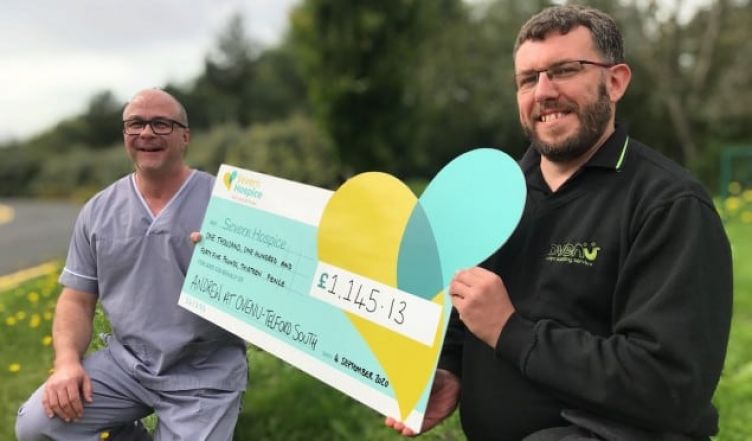 Shropshire franchisee’s profit pledge earns cash for charity