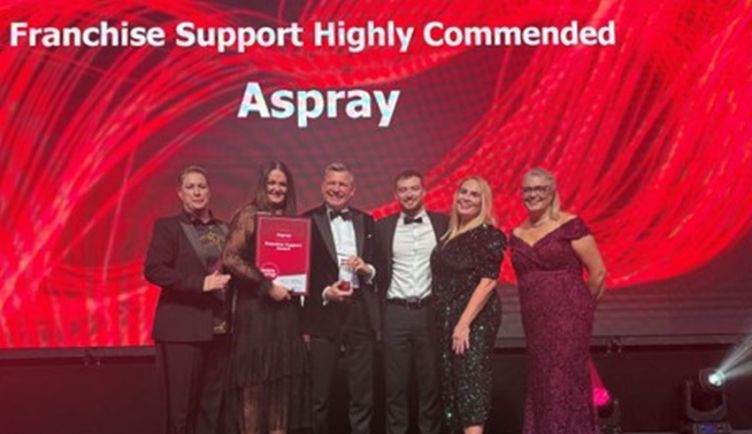 Aspray celebrates franchise support recognition at BFA Awards