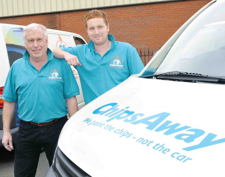 Car repair franchise success for father-and-son duo