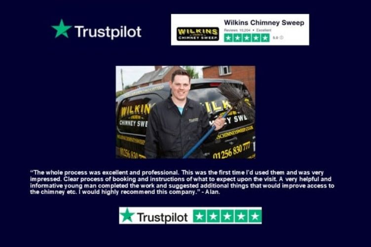 Wilkins Chimney Sweep reaches 10,000 Trustpilot reviews