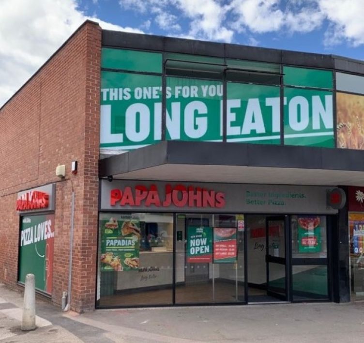 Long Eaton opening gives Nottingham the full Papa John’s service