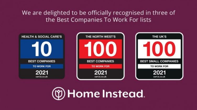 Home Instead awarded with Best Companies trio