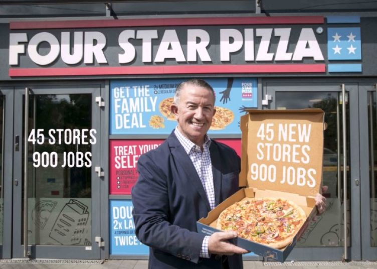 Four Star Pizza reveals growth plans with 45 new stores on the island of Ireland