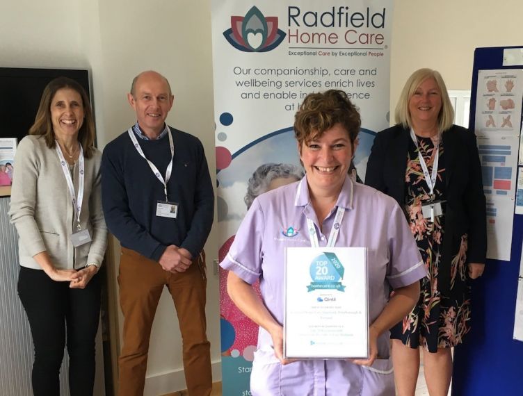 Radfield franchise network recognised at Homecare.co.uk awards