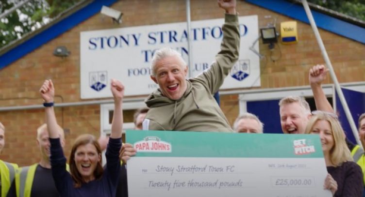 Local football club takes top prize from Papa John’s £100K community fund 