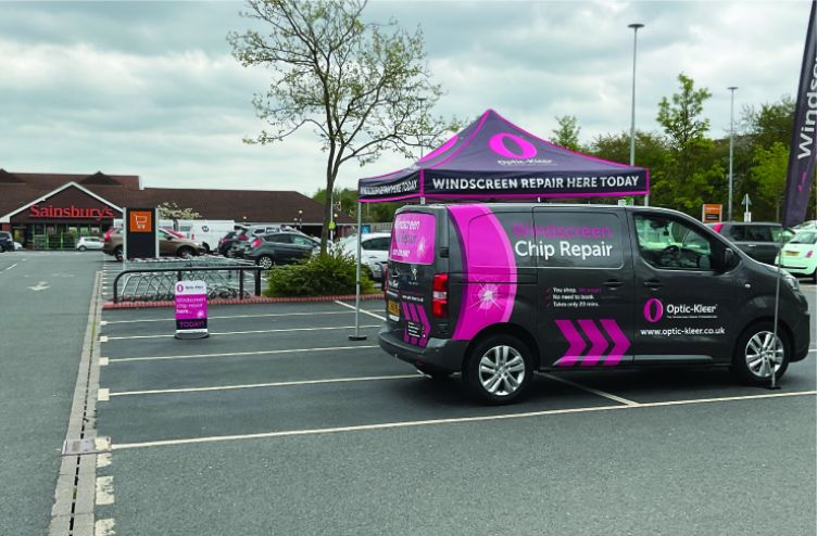 Optic-Kleer franchisees can now trade in the car parks of more than 450 Sainsbury’s stores nationwide