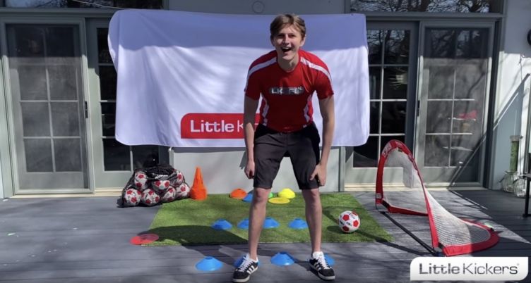 Little Kickers provides daily online workouts for pre-schoolers