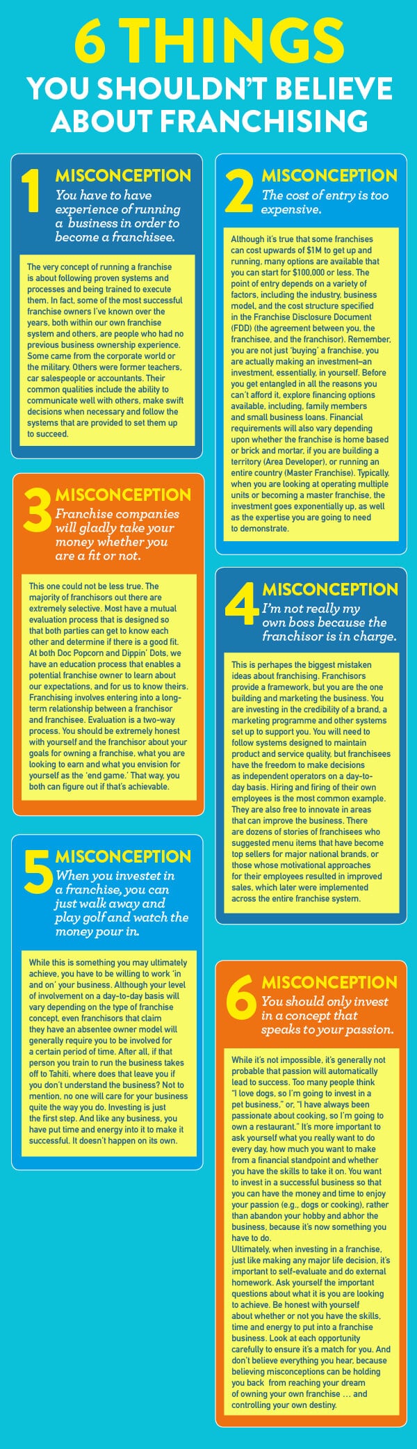 6 misconceptions about franchising