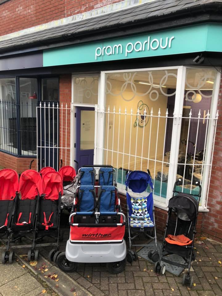 Pram parlour on sale